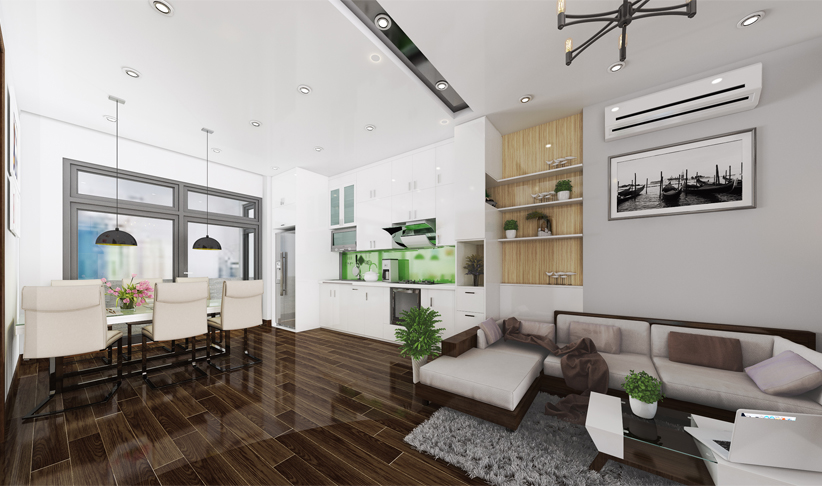 Thiết kế thi công nội thất chung cư Complex Tràng An