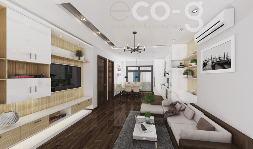 Thiết kế thi công nội thất chung cư Complex Tràng An